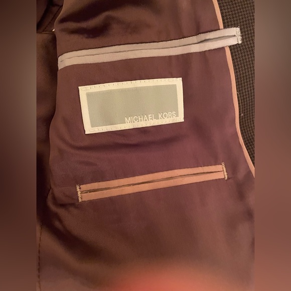 Michael Kors Brown Checkered Blazer - Picture 2 of 4